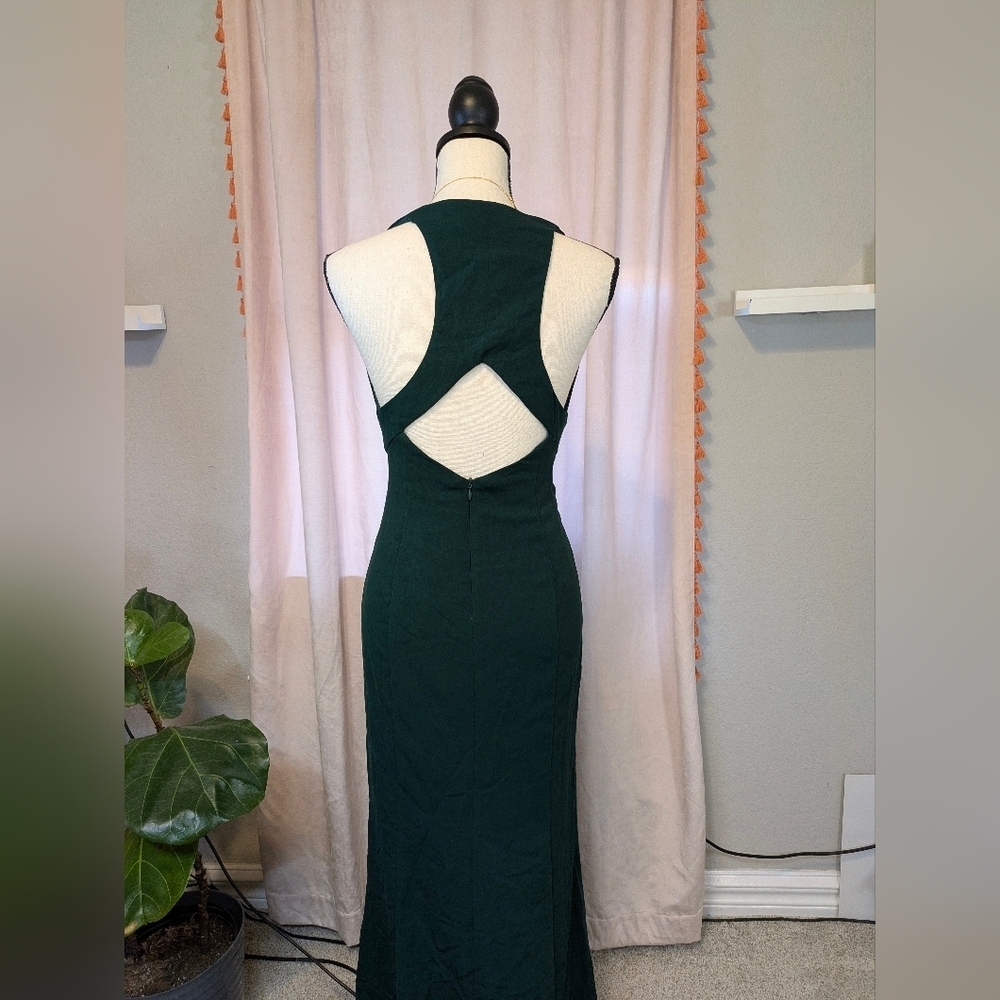 Lauren Ralph Lauren V Neck Razorback  Formal Evening Gown Sz 2 - Picture 6 of 7